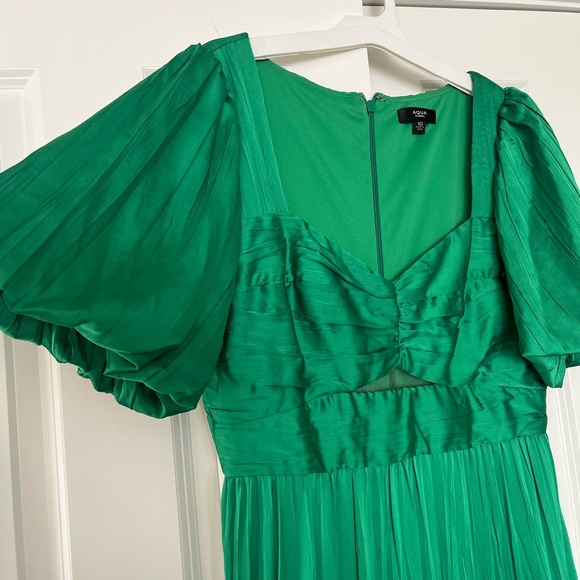 Aqua Formal vibrant green maxi dress - Picture 6 of 7